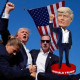 Trump 2024 Keep Fighting Action Figure Collectible Bobblehead Model Xmas Gifts